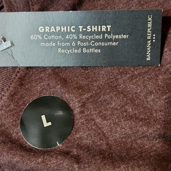 NEW!! Banana Republic Men's Brown Short Sleeve Graphic Tee Shirt Size Large - Picture 6 of 8
